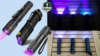 Lanterna LED UV Flashlight Ultraviolet  With Zoom Test Numismatica