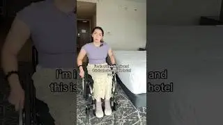 accessible hotel room 🩷 #paralyzed