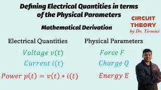 Voltage, Current, and Power defined in terms of Force, Charge and Energy| Derivation