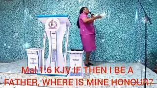 WHERE IS MY HONOUR IF I BE YOUR FATHER? . subscription is free kindly subscribe, like and share.