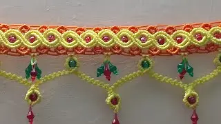 Macrame Toran Tutorial ❤️ #macrametoran #macramedecor #macrame  @easytricks1504
