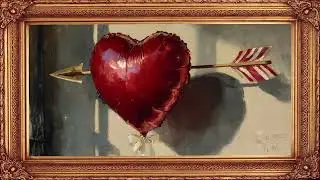 Framed TV Art Valentine's Day 4K 💘 Animated Heart Oil Painting | Romantic Screensaver | 1HR