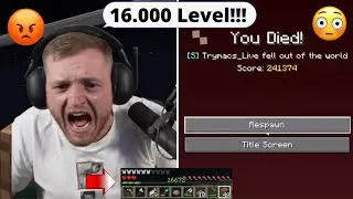 16.000 Level durch brutalen Fail in Minecraft verloren😳👀😡