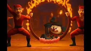 Dog who played in circus with joynees#dog#3dcartoon#shorts#ai animation  