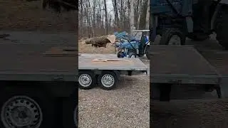 Vom Baum zum Brett #woodworking  #farming #tractor #oldtimer #ford