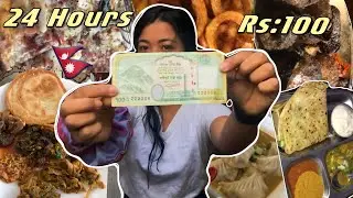 Living on Rs 100 for 24 HOURS Challenge | Food Challenge| Dang, Nepal🇳🇵