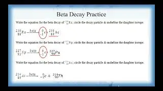 Types of Radioactive Decay