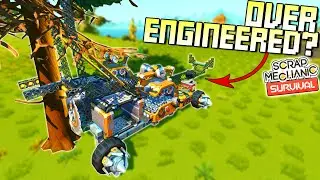 I May Have Over-Engineered My Tree Logger... Worth It?  - Scrap Mechanic Survival Mode [SMS 36]