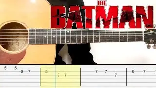 The Batman (2022) Main Theme (Guitar Tabs Tutorial)