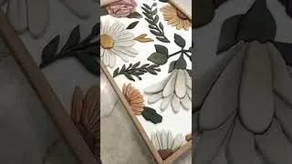 The last piece of many for this 3D floral sign #artist #handmade #sign