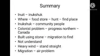 Inukshuk by Daniel David Moses / Inukshuk by Daniel David Moses summary in tamil