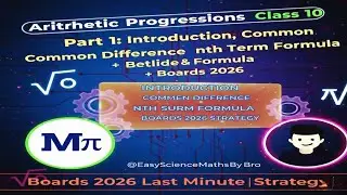 Arithmetic Progressions Class 10|Part 1:Introduction, Common Difference & nth Term.  |Boards2026🔥