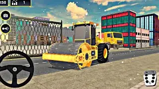 Road Construction Simulator Gameplay 🚧 | JCB Excavator & Heavy Machines | Android