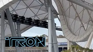 TRON Lightcycle Power Run Construction Update END January 2023 Walt Disney World RAILROAD #tron #4k