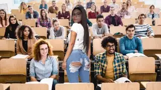 VR EPISODE #20 - MENA RIPPED HER JEANS DURING LECTURE