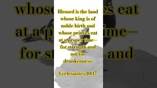 Blessed is the land