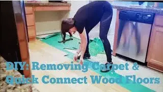 DIY: Removing Carpet and Wood Floors - Love Where You Live #lovewhereyoulive