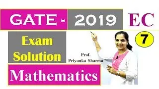 GATE 2019 Exam Solution I Electronics & Communication I MATH GATE