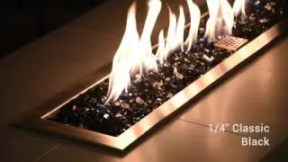 Modern Outdoor Products - American Fireglass - 1/4&rdquo; Classic - Black