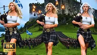 Scottish Women with Bagpipes | Epic Scottish Bagpipe Parade @EironasMythicPipes