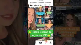 TikTok outage today 1/25/26 My new videos views are stuck at 0. Much love to my YouTube subscribers!
