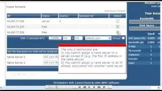 Managing nameservers in Direct Admin
