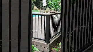 Amazing ground level composite pool deck