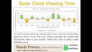 #Solar Clock viewing time