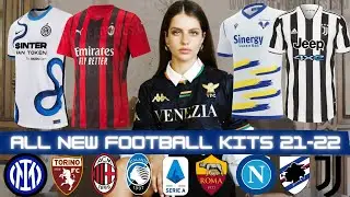 ALL New Football Kits Jersey 2021/22 || Part 3 : Serie A || Home, Away & Third Kits 🔥