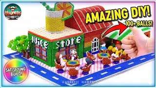 Amazing DIY! 1000+ Magnetic Balls se banaya Juice Shop 🏗️ | Magnetic Moments