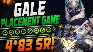 GALE CARRY ANA FINAL PLACEMENT GAME! 4*83 BOYS!? [ OVERWATCH SEASON 9 START TOP 500 ]