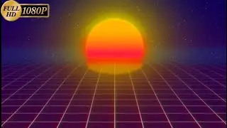 RETROWAVE / SYNTHWAVE vfx - Night run relax Screensaver 1080p (3 HOURS)