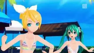 Hatsune Miku , Kagamine Rin - Summer Idol (HD)