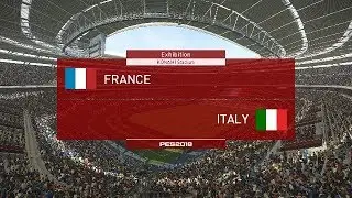PES 2019 | FRANCE vs. ITALY FIFA | WORLD CUP 2018 | FULL MATCH GAMEPLAY