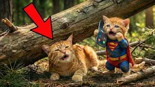 OMG! Super Kitten Finds Mama Cat in BIG Trouble! 😱💔🌲