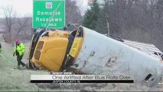 Rollover bus crash