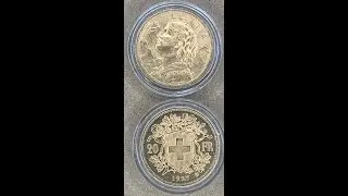 1927 20 Franc Swiss Helvetia Gold Coins 4% Above Spot Price - DEER in Da HOOD!