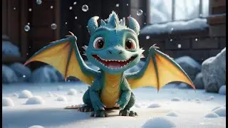 Fortnite Little Dragon Tripped on the Ice Again | Kids Songs & Nursery Rhymes