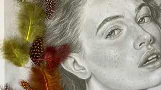 Really Slow Motion. Когда красиво. Портрет карандашом.