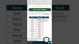 How to Use RANK Function in Excel | Rank Students by Marks Easily! #excel #excelfunctions