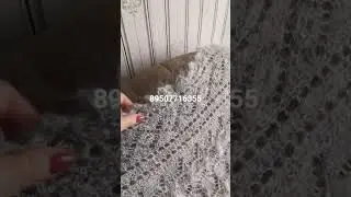 Ажурный платок цвета меланж. Видео отзыв моей покупательницы Елены.