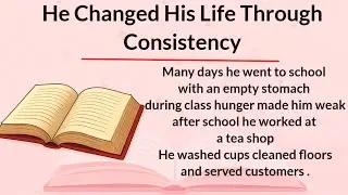 How To Learn English || A Poor Boy's Real Life Story in english || english speaking practice video