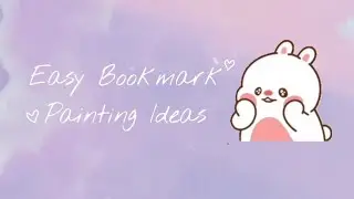 2 Easy Bookmark Painting Ideas 🎀✨ #diy #painting #ytvideo