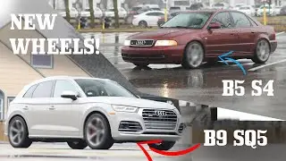 New Wheels for my B5 S4 AND B9 SQ5! Complete Transformation!