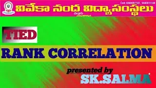 TIED RANK CORRELATION #ranked #correlationcoefficient #correlation #bcom #statistics #bsc #mscs