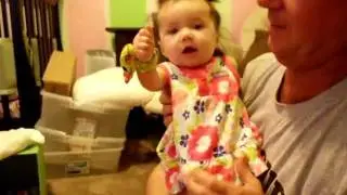 Adorable 6 month old Baby Signing Milk in ASL Sign Language