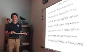 Iliad I.1 -- Matthaios Explains Iliad Proem in Attic Greek