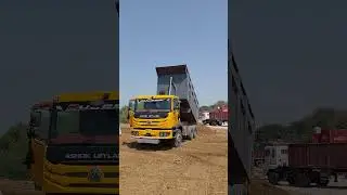 Ashok Leyland Mahindra and Tata tipper trailer truck #truck #mihindra #ashokleyland #tippertrucks