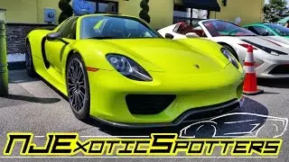 Acid Green Porsche 918 Spyder