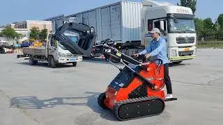 TYPHON STOMP 1,800lbs Mini Skid Steer 23HP Gas EPA B & S Engine with grappler